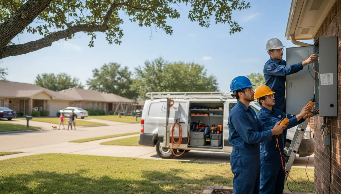 Certified electrician providing emergency electrical services in Vinton, LA